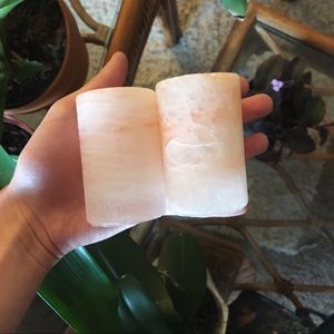 2 himalayian salt shot glasses !